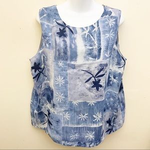 Division of Graff Tank Top Sleeveless Floral  10